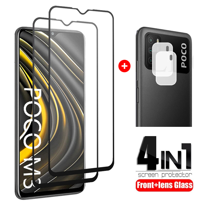 Bakeey-for-POCO-M3-Accessories-2Pcs-Full-Glue-Anti-Explosion-Tempered-Glass-Screen-Protector--2Pcs-H-1788949-1